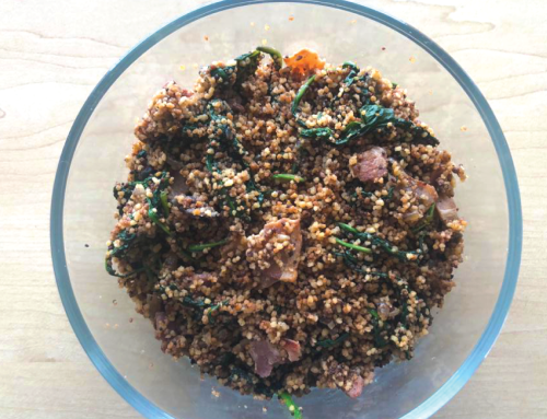 Iron-rich Recipe: Bacon and Spinach Couscous