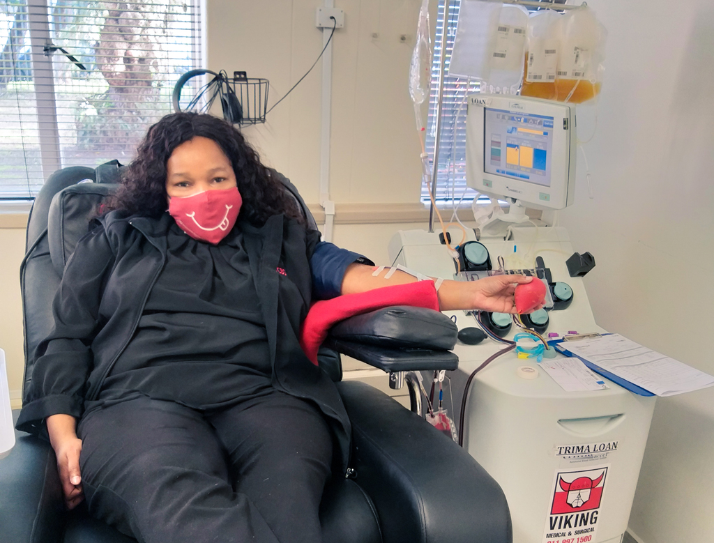 Platelet donation in Cape Town