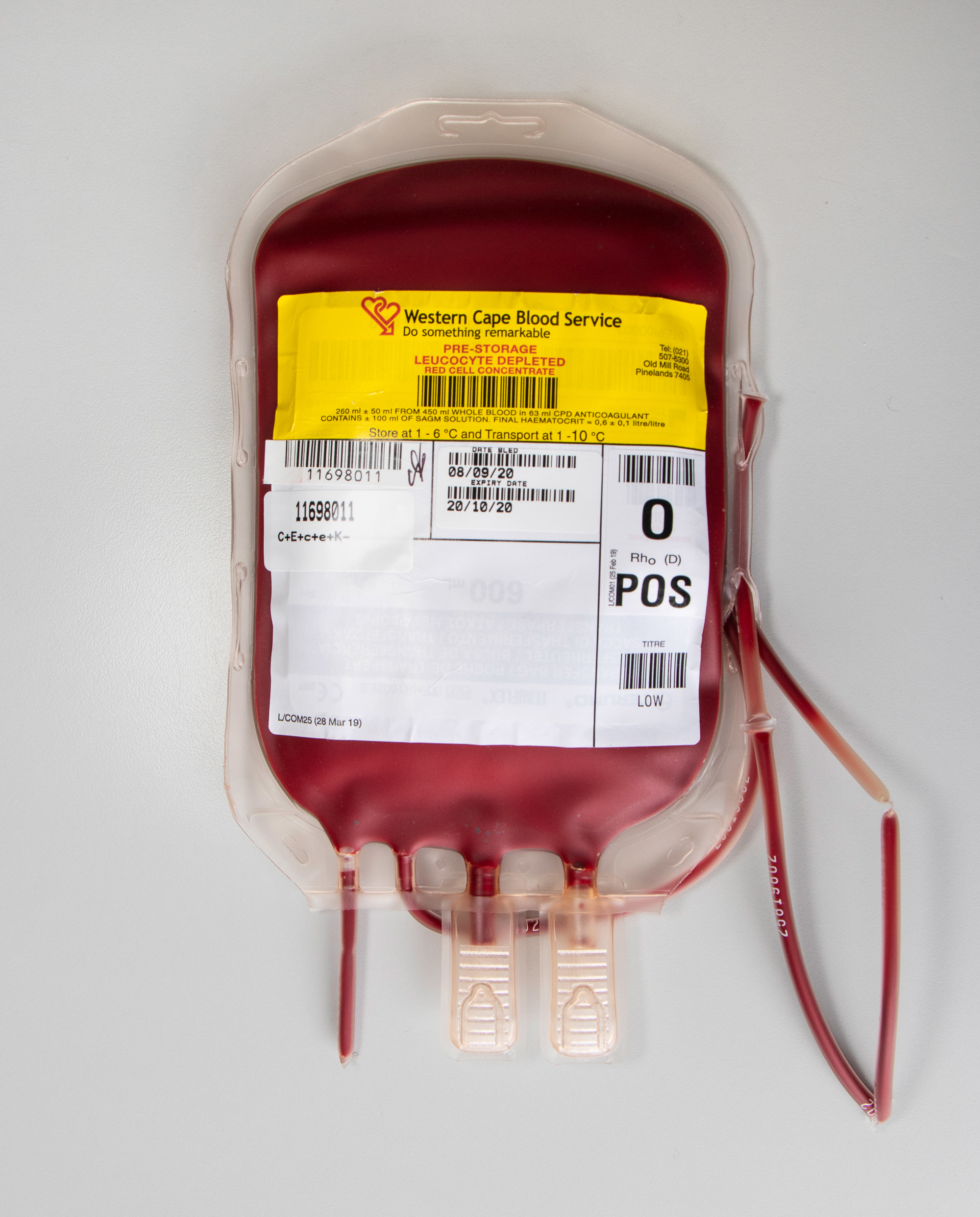 WCBS-Red-Cell-Concentrate-Leucocyte-Depleted Red Blood Cells