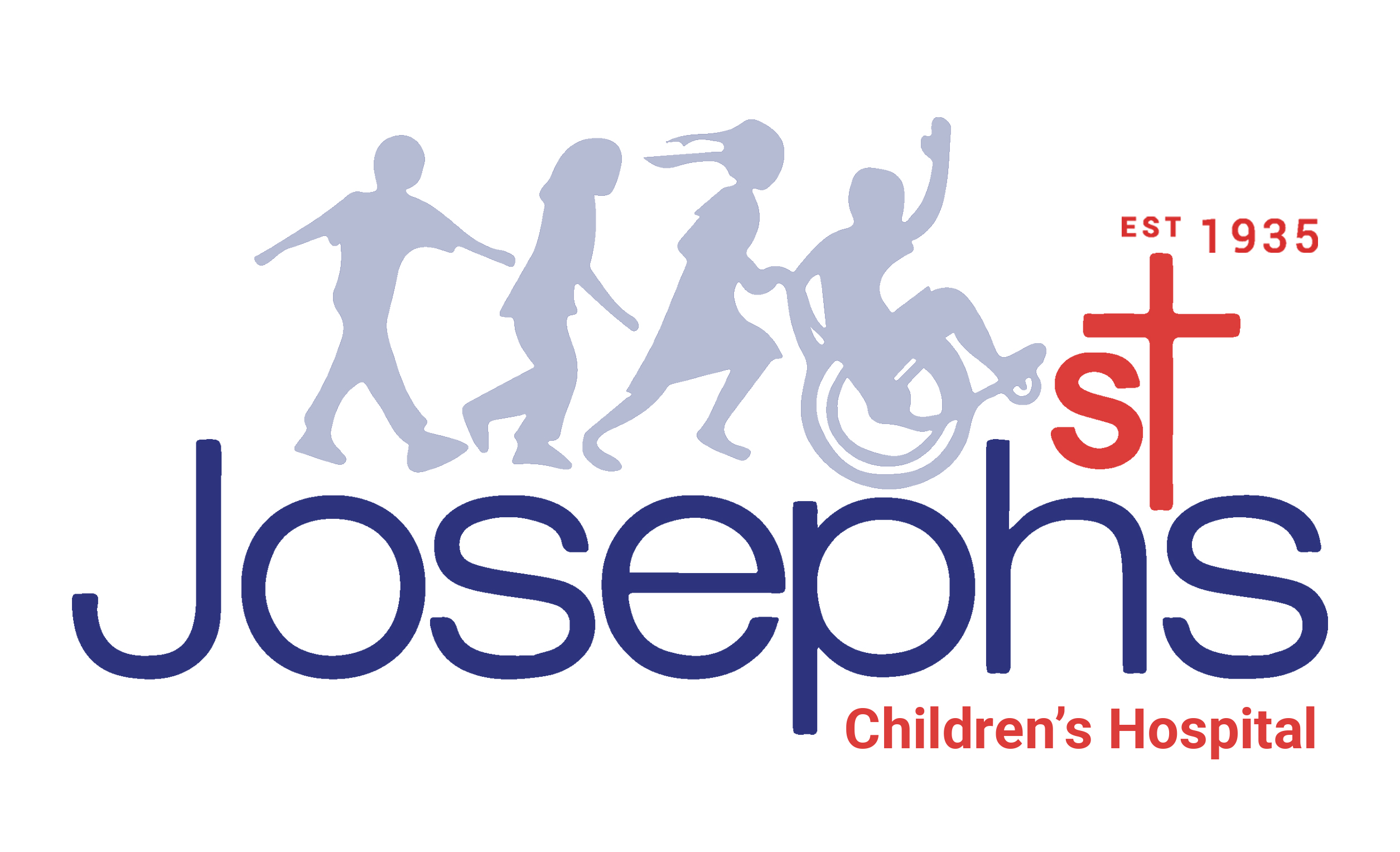 Logo for Boston Children’s Hospital with silhouetted figures including a person in a wheelchair and the text 'EST 1935'