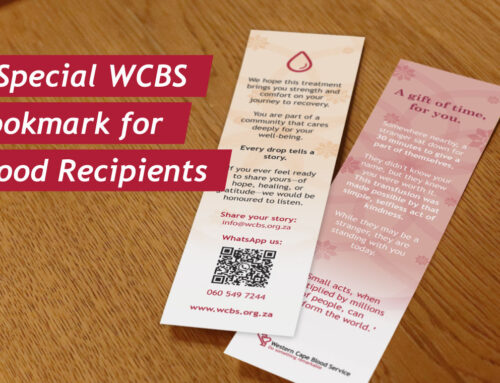 A Special WCBS Bookmark for Blood Recipients
